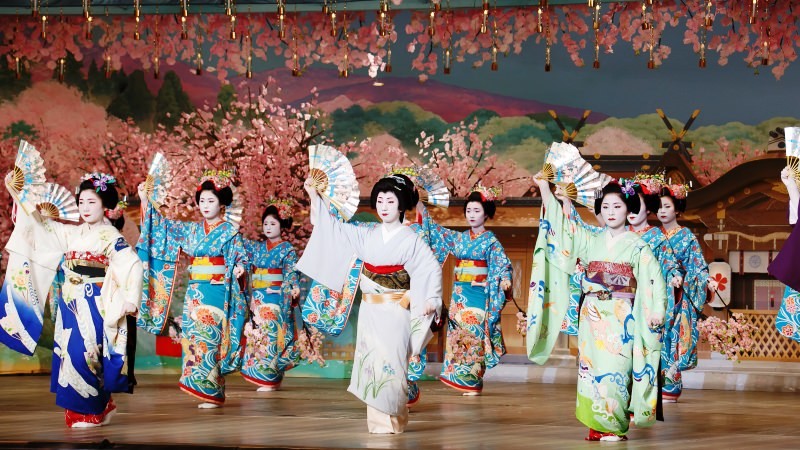 The spring Kyoto maiko and geiko dances.