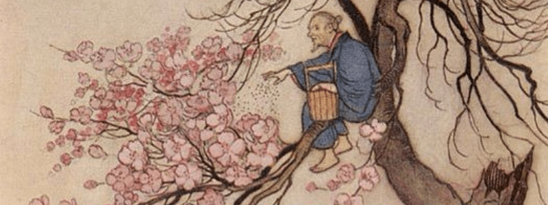 Japan's hanasaka jiisan or cherry blossom old man is a famous sakura folktale