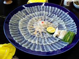 In winter Japanese fugu blowfish comes into season