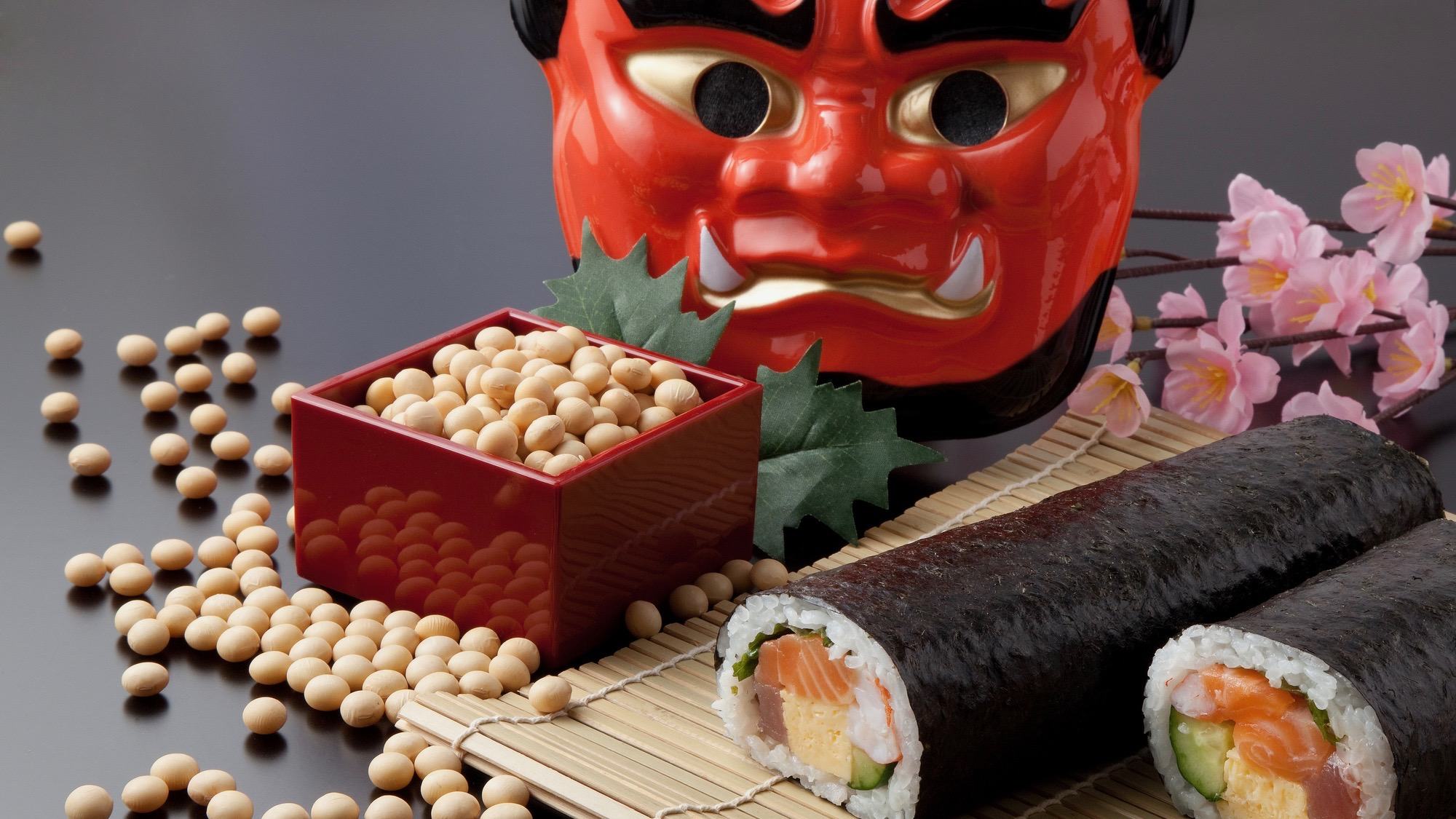 February is the old beginning of spring based on the Chinese lunar calendar and Setsubun is Japan's celebration of this transition with oni devils and protective beans