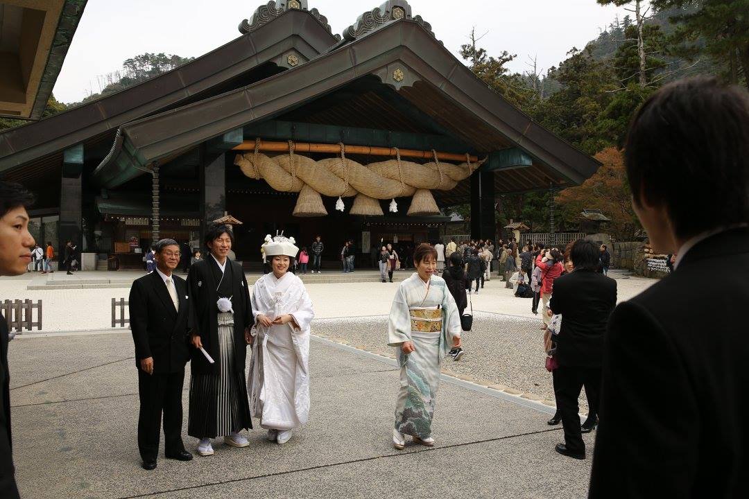 Izumo Shrine, the oldest Shinto shrine in Japan during a recent wedding encounter