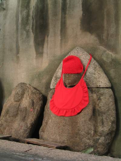 A time-worn Jizo on the east flank of Yoshidayama, Kyoto.