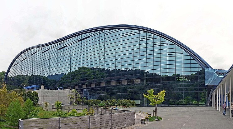 The iconic Kyushu National Museum in Dazaifu, Fukuoka Prefecture.