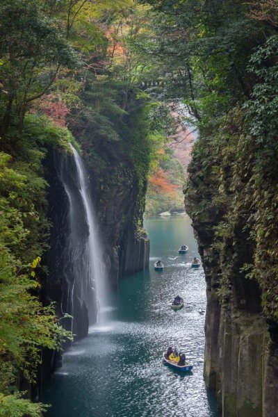 Kyushu's famous Takachiho gorge and waterfall: one of my popular self-guided tours from Kumamoto or Yufuin.