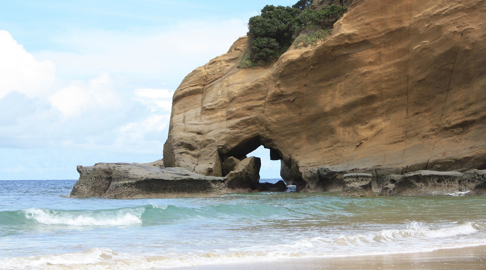 Just one of Kyushu's relaxing and unique coastal beach areas