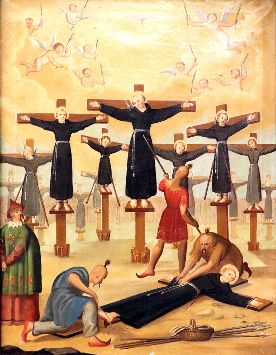 A few of the 26 martyred Nagasaki Christians.
