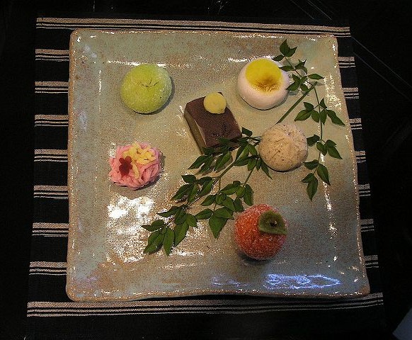 Japan's wagashi sweets are connected with the tea ceremony but can also be enjoyed in traditional tea emporiums.