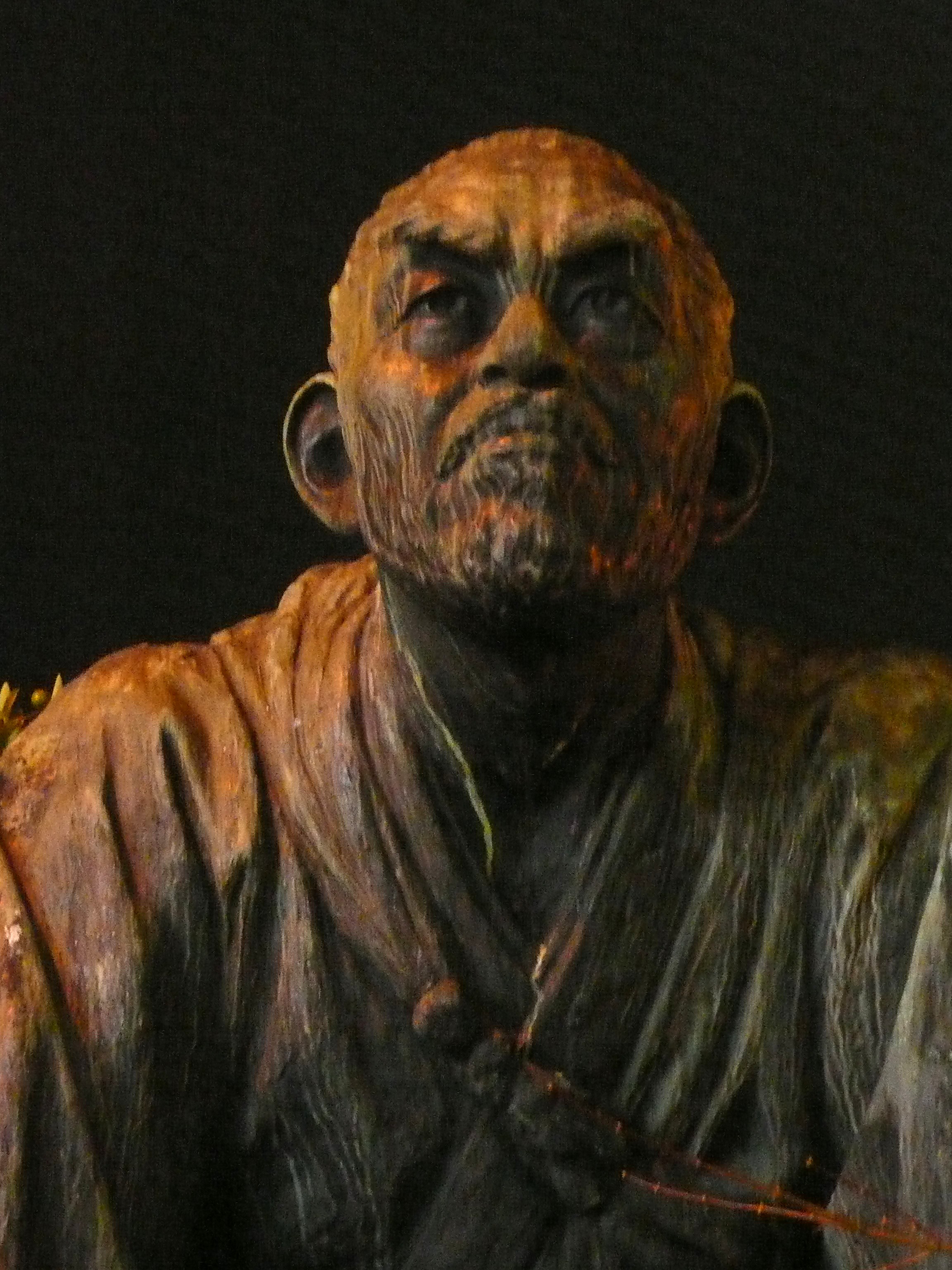 Kyoto's famous bronze statue of Takayama Hikokuro, a celebrated samurai of the Edo period.