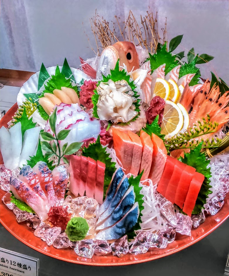 All kinds of sashimi raw fish
